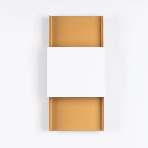 Ścienny kinkiet Durlin SL.1353 Sollux dół-góra do salonu złoty biały