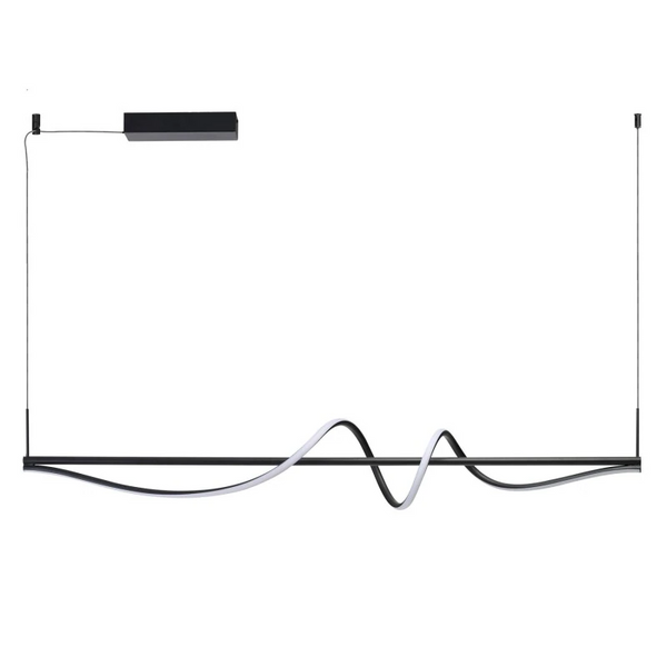 Lampa wisząca VIRGO czarna AZ7152 1x35W LED 3000K nad wyspę