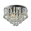 Sufitowa lampa glamour Alex do salonu kryształki chrom