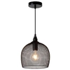 Industrialna LAMPA wisząca MESH 43404/22/30 Lucide metalowa OPRAWA zwis siatka kopuła loft czarna straiton