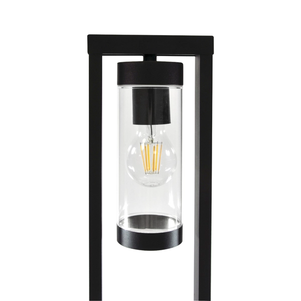 Stojąca lampa tarasowa Spectra 312358 Polux rama prostokątna IP44 czarna