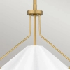 Lampa wisząca nad stół Mejia QZ-MEJIA-1P-S-AB  mosiądz biały