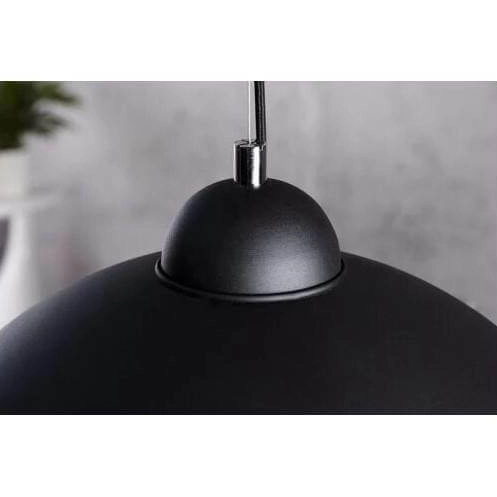 Wisząca lampa do jadalni Retro ABR-GEO Abruzzo kopuła czarna złota