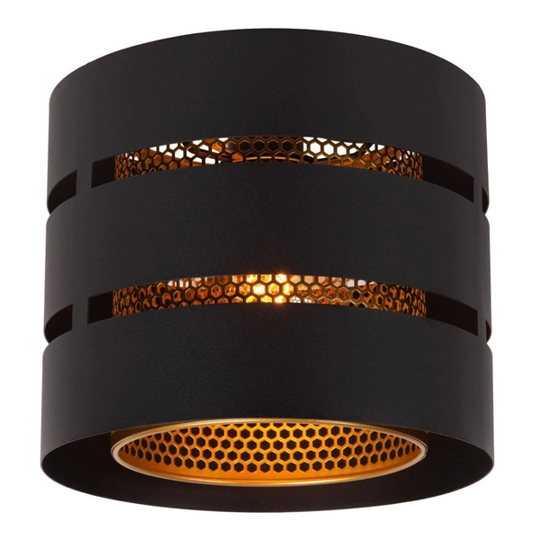 Metalowa lampa sufitowa Rosas 21133/01/30 ażurowa czarna złota