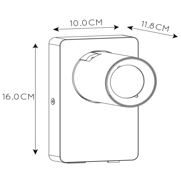 Regulowany kinkiet ścienny NIGEL 09929/06/30 Lucide tubka czarny
