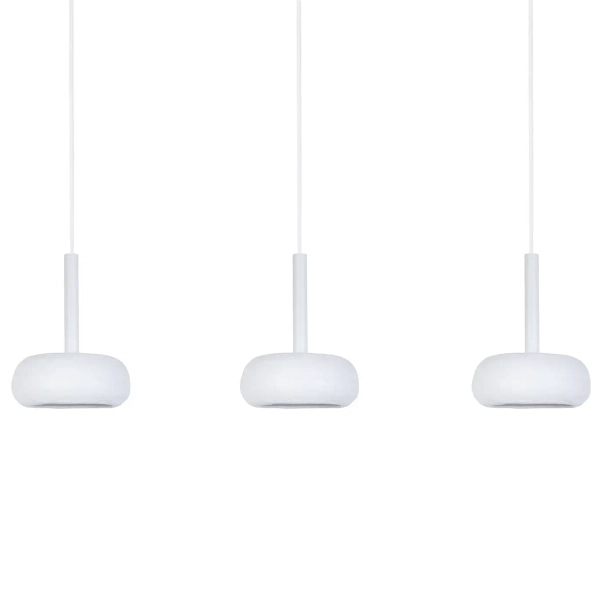 Wisząca lampa do jadalni Otto 3 41388 regulowana na belce biały