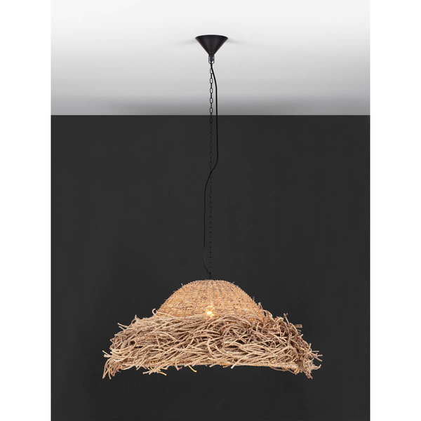 Ekologiczna lampa wisząca ALLENDE LE44490 trawa morska beżowy