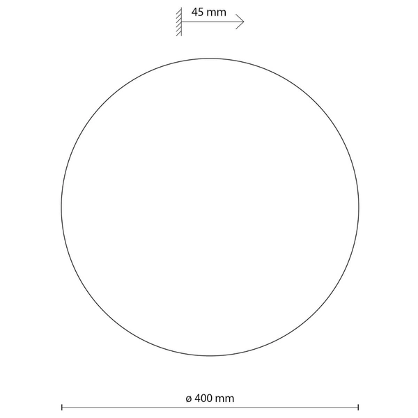 Kinkiet ścienny do gabinetu Luna 6455 okrąg round metalowy brązowy