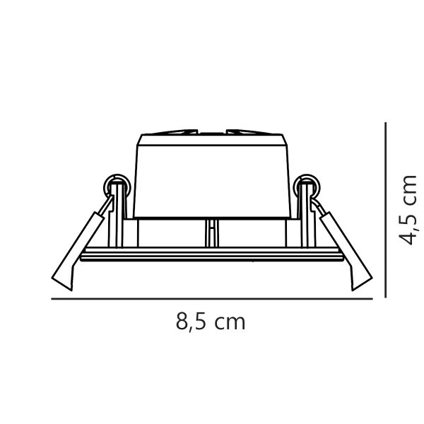Wpuszczana lampa sufitowa SIEGE 2110370101 LED 4,7W 3000K biała