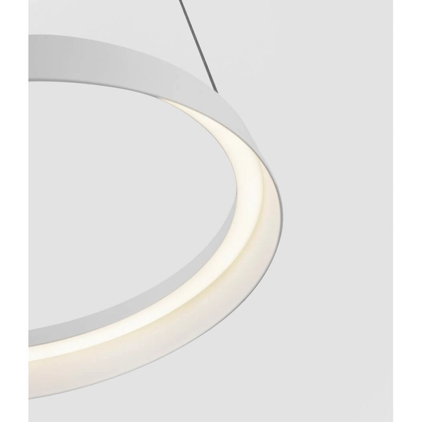 Wisząca lampa ring do sypialni BATALLAS LE44785 LED 38W 3000K biała