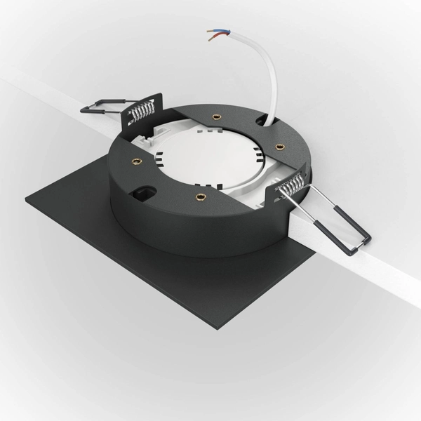 Lampa podstropowa wpuszczana downlight czarna złota Hoop OUTLET