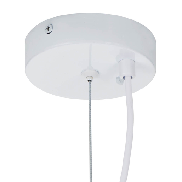 Regulowana lampa do salonu Stone DN426-600 wiszący kamień metalowy biały