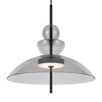 Wisząca lampa kopuła Bangkok MOD185PL-L11B3K3 LED 12W 3000K czarny szary