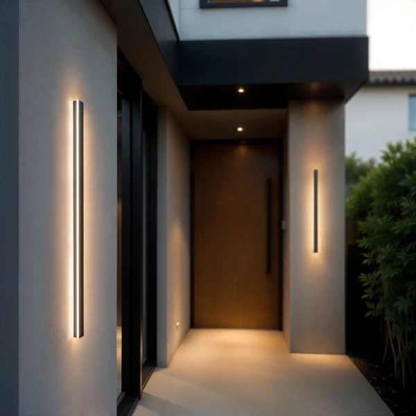 Elewacyjna lampa ścienna 1322 LED 22W 3000K liniowy czarny