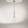 Pojedyncza lampa zwisająca Mood MOD172PL-01B bubble czarna przezroczysta