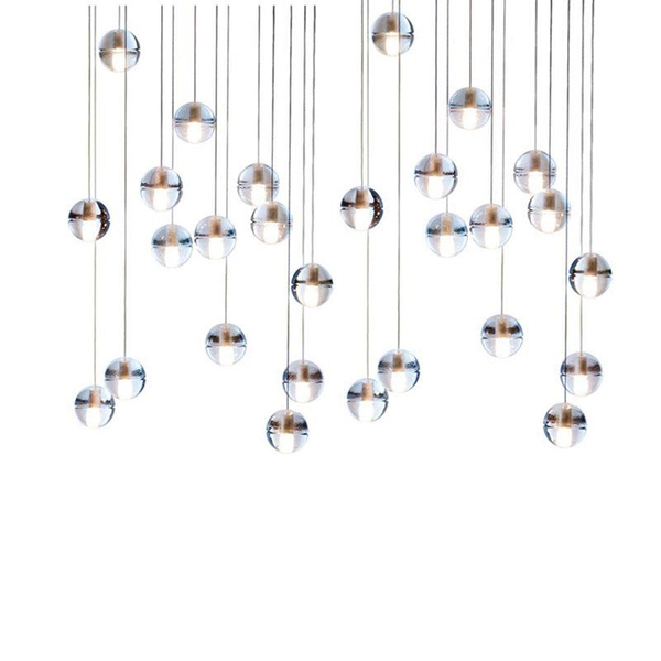 Lampa wisząca kule Starlight ST-9228-5 Step do salonu kryształ chrom