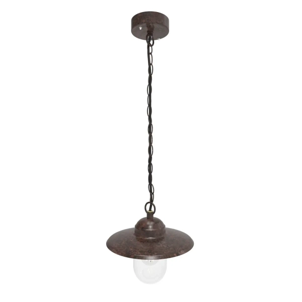 Zewnętrzna lampa wisząca Luxembourg 72805009 IP33 na łańcuchu rdzawy