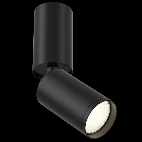 Sufitowa LAMPA plafon FOCUS S  C051CL-01B Maytoni metalowa OPRAWA kinkiet tuba regulowana czarna