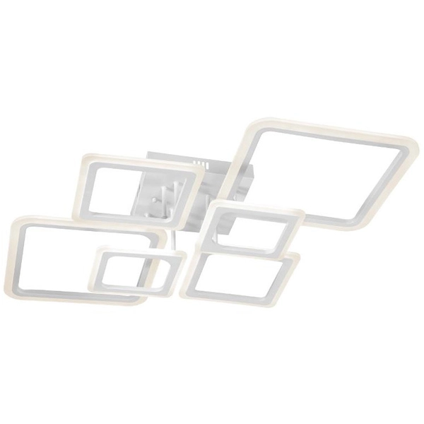 Sufitowa lampa ledowa W7119-2+2+2 186W 3000K kwadratowy plafon biały