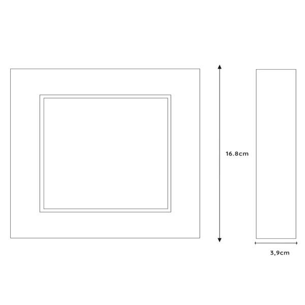 Lampa przysufitowa BRICE-LED 28117/17/31 LED 15W 3000K IP44 kwadrat biały