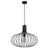 Lampa wisząca druciana Manuela 78374/50/30 Lucide do salonu metalowa czarna