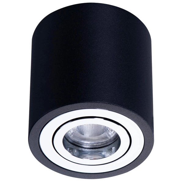 Kierunkowa lampa sufitowa Brant AZ2929 okrągła czarna chrom
