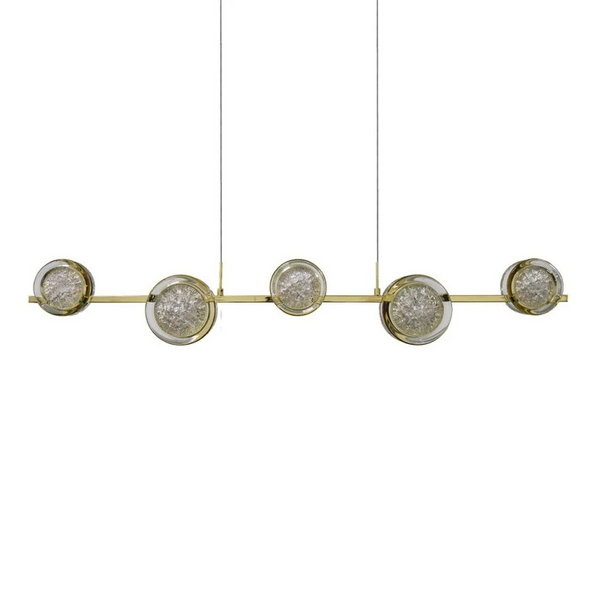 Modernistyczna lampa wisząca EUFORIA złota AZ6737 5xLED 30W 3000K do sypialni