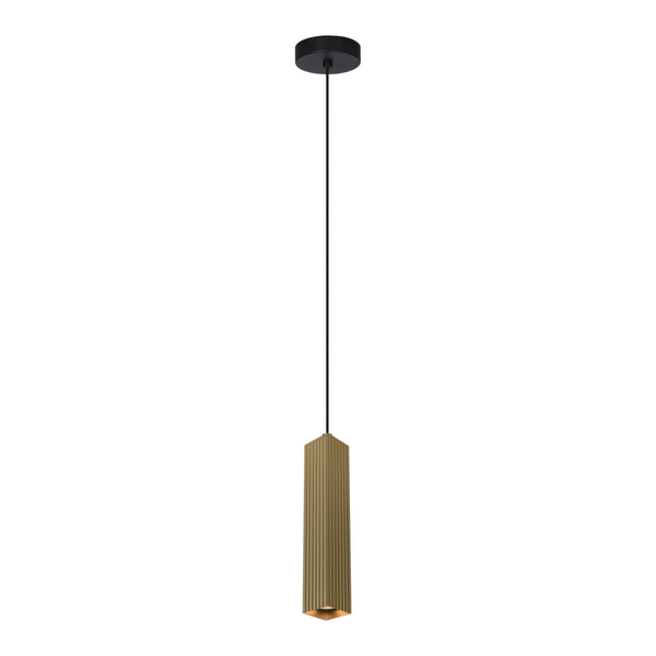 Zwisająca lampa Tecno PND-37492-1-GD Italux do kuchni rurka złota