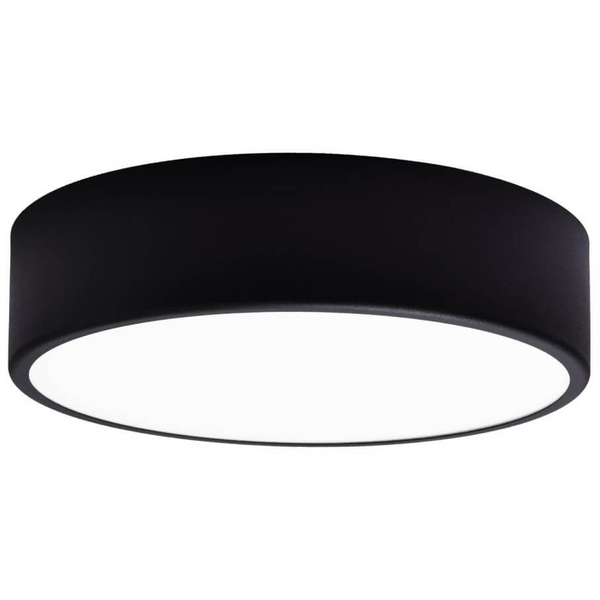 Zewnętrzna lampa sufitowa 137623600110 okrągła z sensorem ruchu IP54 czarna
