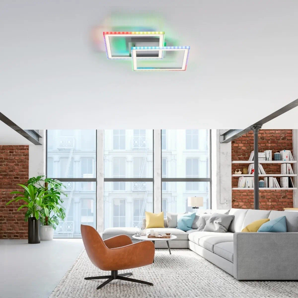 Plafon sterowany pilotem FELIX srebrna 14634-55 1xLED 35W 2700-5000K z regulacją barwy
