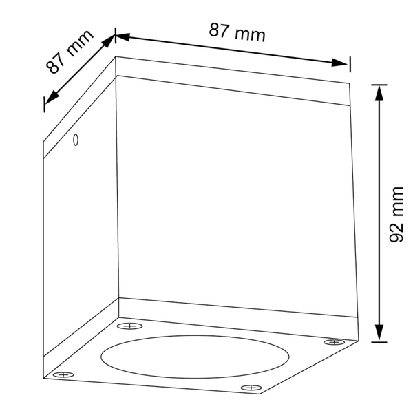 Oprawa ogrodowa kinkiet Morris 323255 Polux downlight na elewację czarny