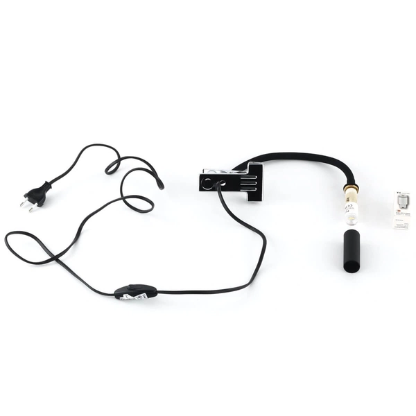 Ścienna lampa z klipsem Lagos 16025 regulowana do salonu czarna