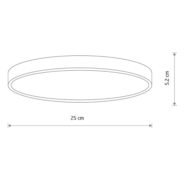 Minimalistyczna lampa sufitowa DENIA 11755 LED 15W 4000K biała