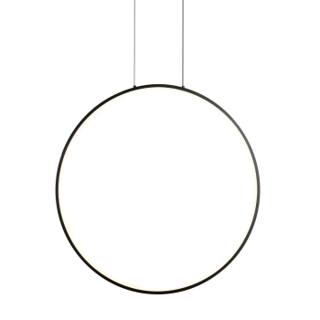 Pierścieniowa lampa wisząca VISUAL czarna P0652 1xLED 22W 3000K IP44 do łazienki