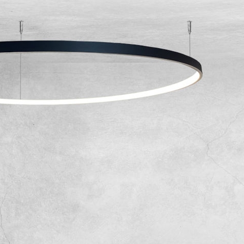 Plafon lampa nowoczesna Agari 1330 LED 38W 3000K czarna do pokoju