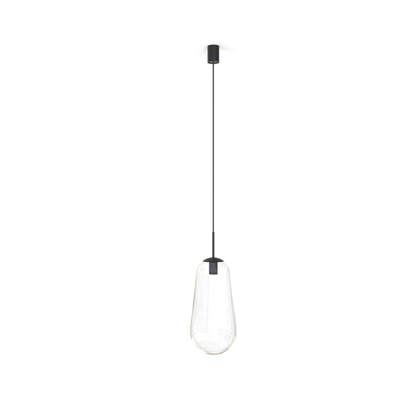 Loftowa lampa wisząca Pear 7797 przezroczysta kropla do salonu
