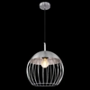 Wisząca lampa industrialna Murro 15034H1 Globo kulisty druciak chrom