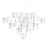 Lampa wisząca glamour CRYSTAL NET 7783-54P chromowana aluminium LED 54W 3000K do biura