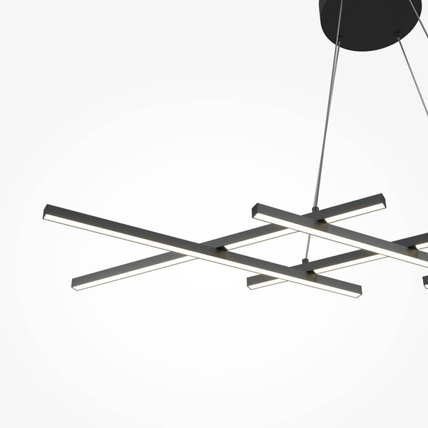 Nowoczesna lampa wisząca Halo MOD244PL-L50BK Maytoni LED 40W 4000K czarna