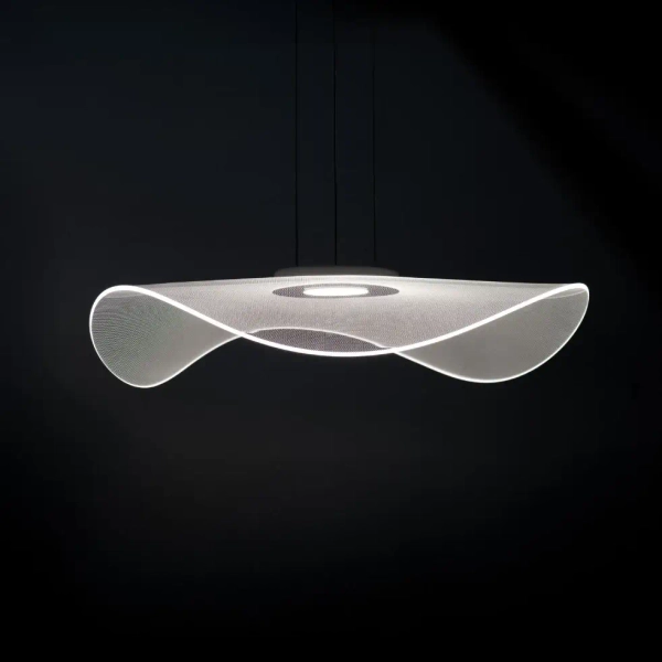 Lampa wisząca nad wyspę metalowa MEDUSA LED 30W 3000K AZ6789 transparentna czarna