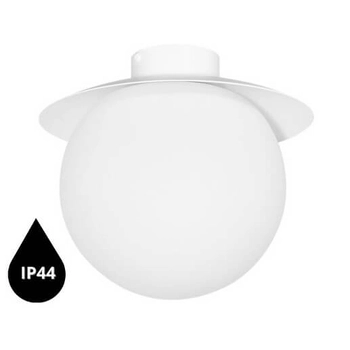 Minimalistyczna lampa sufitowa Kuul KLC110S0 okrągła IP44 biała