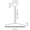 Lampa wisząca Artist 2420203003 DFTP LED 14W 3000K do jadalni czarna