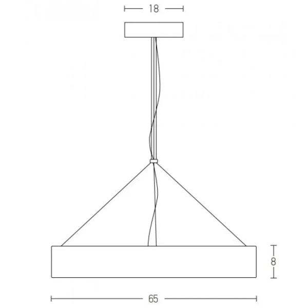 Industrialna lampa wisząca 1618 LED 56W 3000K nad stół do jadalni czarny