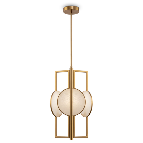 Lampa wisząca regulowana Marmo MOD099PL-03G ramki złote