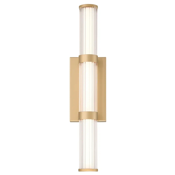 Przyścienna lampa tuba Fayton QN-FAYTON-M-BG LED 21,6W 3000K IP44 złoty