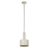 Zwisająca lampa do sypialni Vitrum 41106 walec okrągła beżowy
