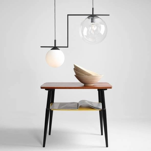 Kulista lampa wisząca Zac 1038H1 szklane kule do jadalni przezroczysty
