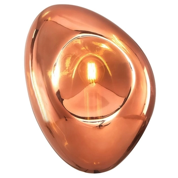 Asymetryczny kinkiet ścienny Mabell MOD306WL-01C miedź