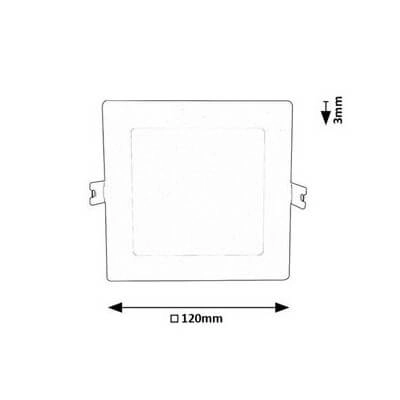 Kwadratowa lampa sufitowa oczko SHAUN2 71221 LED 6W 3000K biała