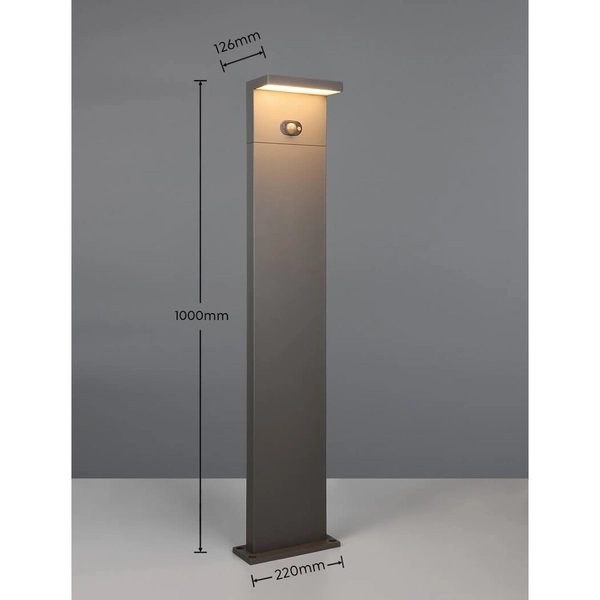 Zewnętrzny słupek do ogrodu BLYDE 453569142 LED 5W 2300-4000K IP65 antracyt